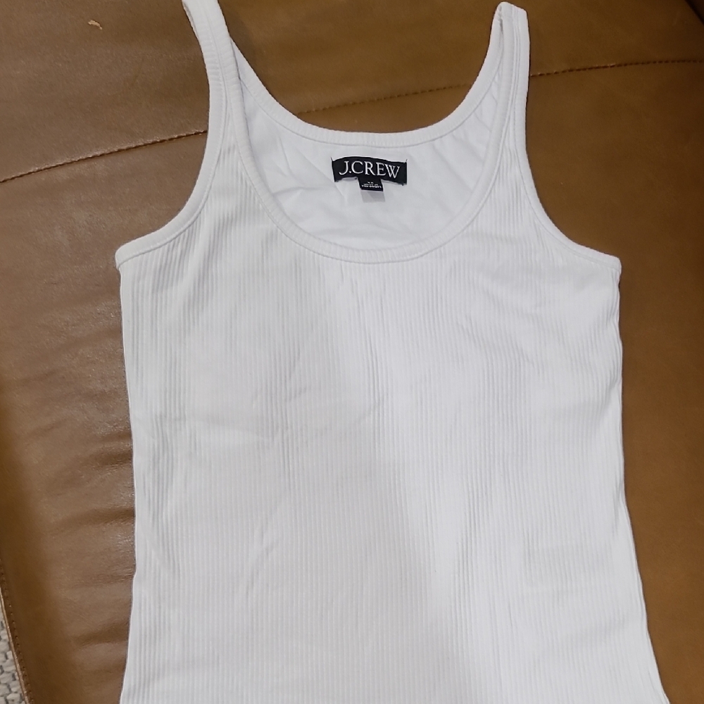 J. Crew Classic White Tank Top Size Xs